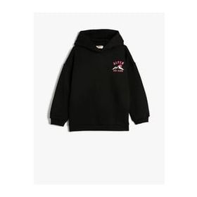 Koton 4WKG10701AK Siyah Kız Çocuk Sweatshirt