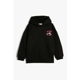Koton 4WKG10701AK Siyah Kız Çocuk Sweatshirt