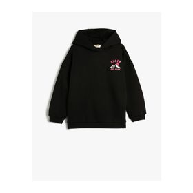 Koton 4WKG10701AK Siyah Kız Çocuk Sweatshirt