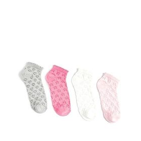 Koton 4WKG80003AA Pembe 4'lü Kız Çocuk Patik Çorap Seti
