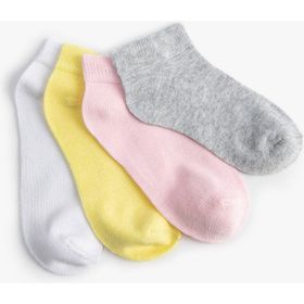 Koton 4WKG80003AA Pembe 4'lü Kız Çocuk Patik Çorap Seti