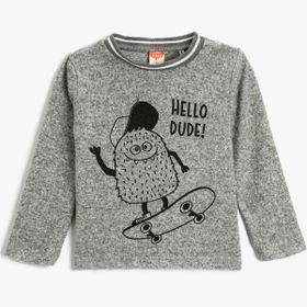 Koton 4WMB10035TK Gri Erkek Çocuk Sweatshirt