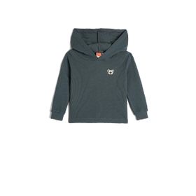 Koton 4WMB10181TK Mavi Basic Kapüşonlu Bebek Sweatshirt