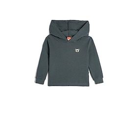 Koton 4WMB10181TK Mavi Basic Kapüşonlu Bebek Sweatshirt