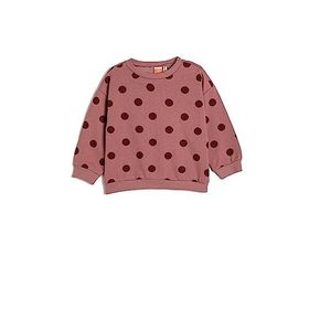 Koton 4WMG10016AK 2D7 Pembe Desenli Kız Bebek Pamuk Jersey Sweatshirt