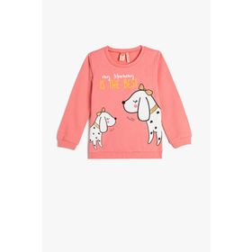 Koton 4WMG10023AK Pembe Bebek Sweatshirt