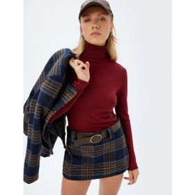 Koton 5WAK90412HT Bordo Kadın Kazak