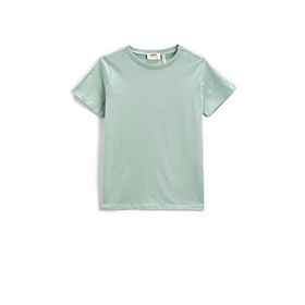 Koton 750 Erkek Çocuk Bisiklet Yaka Kısa Kollu Yeşil T-shirt