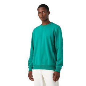 Koton 750 Yeşil Bisiklet Yaka Basic S Erkek Sweatshirt