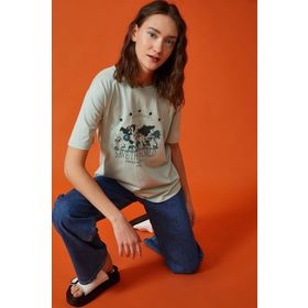 Koton 7YAB17886OK039 Koton Plus Kadın T-Shirt