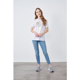 Koton 7YAB17904ZK027 Kadın Koton Plus T-Shirt