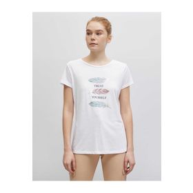 Koton 7YAB17904ZK027 Kadın Koton Plus T-Shirt