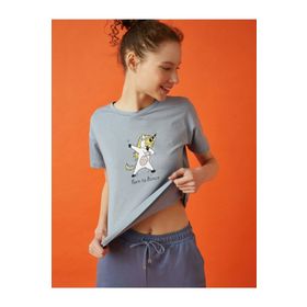 Koton 7YAB17974OK605 Kadın Koton Plus T-Shirt