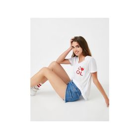 Koton 7YAB17974OK605 Kadın Koton Plus T-Shirt