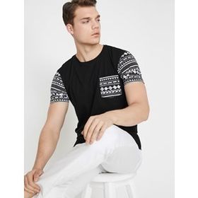 Koton 7YAK12914UK038 Crew Neck Kadın T-shirt