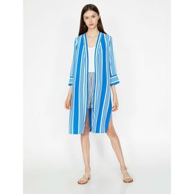 Koton 7YAK62234UW02M Çizgili Kadın Kimono