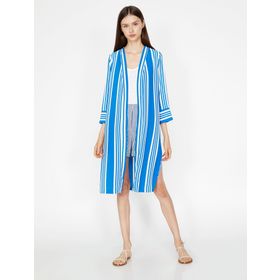 Koton 7YAK62234UW02M Çizgili Kadın Kimono