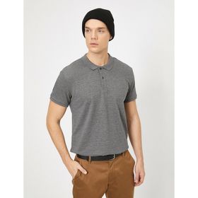 Koton 7YAM11053LK Gri Polo Yaka Erkek T-Shirt