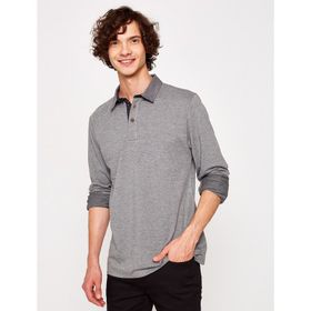 Koton 7YAM11053LK Gri Polo Yaka Erkek T-Shirt