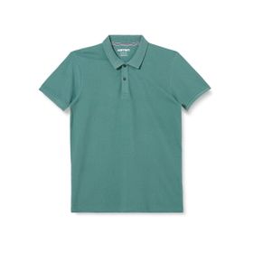 Koton 7YAM11804LK Yeşil Çizgili Polo Yaka Erkek T-Shirt