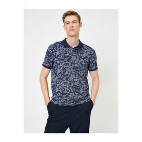 Koton 7YAM11928LK Lacivert Polo Yaka Erkek T-Shirt