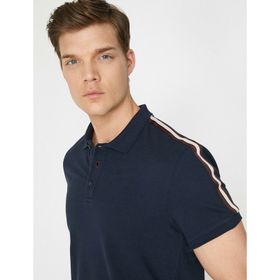 Koton 7YAM11928LK Lacivert Polo Yaka Erkek T-Shirt