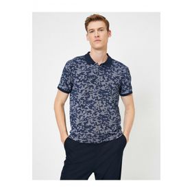 Koton 7YAM11928LK Lacivert Polo Yaka Erkek T-Shirt