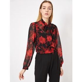 Koton 8KAF60374FW Yeşil Uzun Kollu Bluz