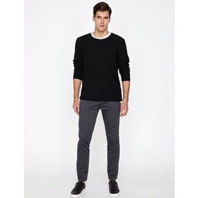 Koton 8KAM43835LW Gri Normal Bel Erkek Pantolon