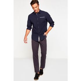 Koton 8KAM43835LW Gri Normal Bel Erkek Pantolon