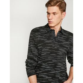 Koton 8KKB16378TK Siyah Polo Yaka Erkek Çocuk T-Shirt