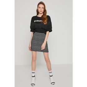 Koton 8YAF10350GK Siyah Kadın T-Shirt
