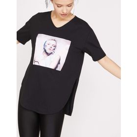 Koton 8YAF10418GK Siyah Kadın T-Shirt