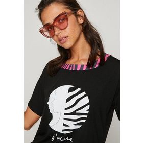 Koton 8YAF10418GK Siyah Kadın T-Shirt