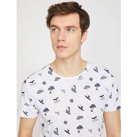 Koton 8YAK13913EK Beyaz Kadın T-Shirt