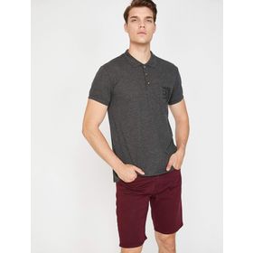 Koton 8YAM11043NK Gri Erkek T-Shirt