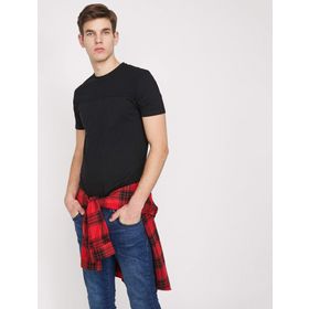 Koton 8YAM11582MK Siyah Kısa Kollu Bisiklet Yaka Erkek T-Shirt