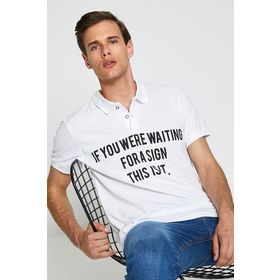 Koton 8YAM14150OK Beyaz Erkek T-Shirt