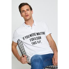 Koton 8YAM14150OK Beyaz Erkek T-Shirt