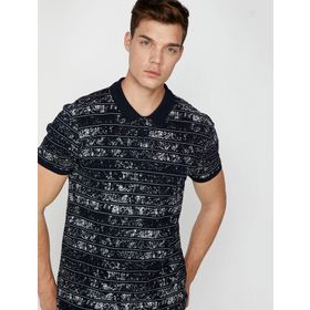 Koton 8YAM14157OK Lacivert Kısa Kollu Erkek T-Shirt