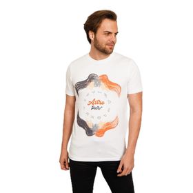 Koton 8YAM14766OK Beyaz Kısa Kollu Bisiklet Yaka Erkek T-shirt
