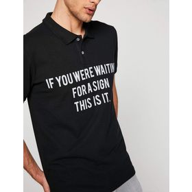 Koton 8YAM95243NT Siyah Erkek T-Shirt