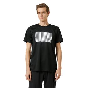 Koton 999 Baskılı Kısa Kollu Bisiklet Yaka Siyah S Erkek T-Shirt