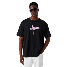 Koton 999 Baskılı Kısa Kollu Bisiklet Yaka Siyah S Erkek T-Shirt