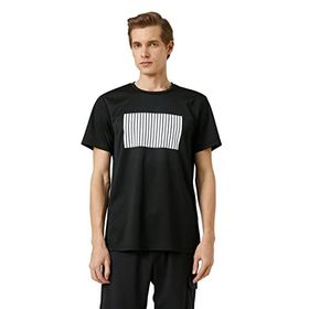 Koton 999 Baskılı Kısa Kollu Bisiklet Yaka Siyah S Erkek T-Shirt