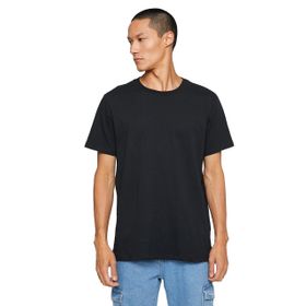 Koton 999 Erkek Siyah Basic Bisiklet Yaka Kısa Kollu Pamuklu T-shirt
