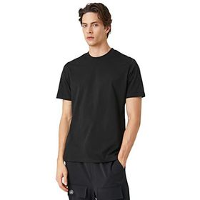 Koton 999 Erkek Siyah Basic Bisiklet Yaka Kollu T-shirt