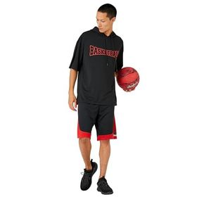 Koton 999 Erkek Siyah Kapşonlu Spor Basketbol Baskılı T-shirt