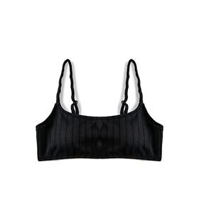 Koton 999 Kadın Siyah Straplez Dokulu Kaplı Bikini Üstü