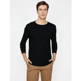 Koton 9KAK12775OK Siyah Kadın T-Shirt